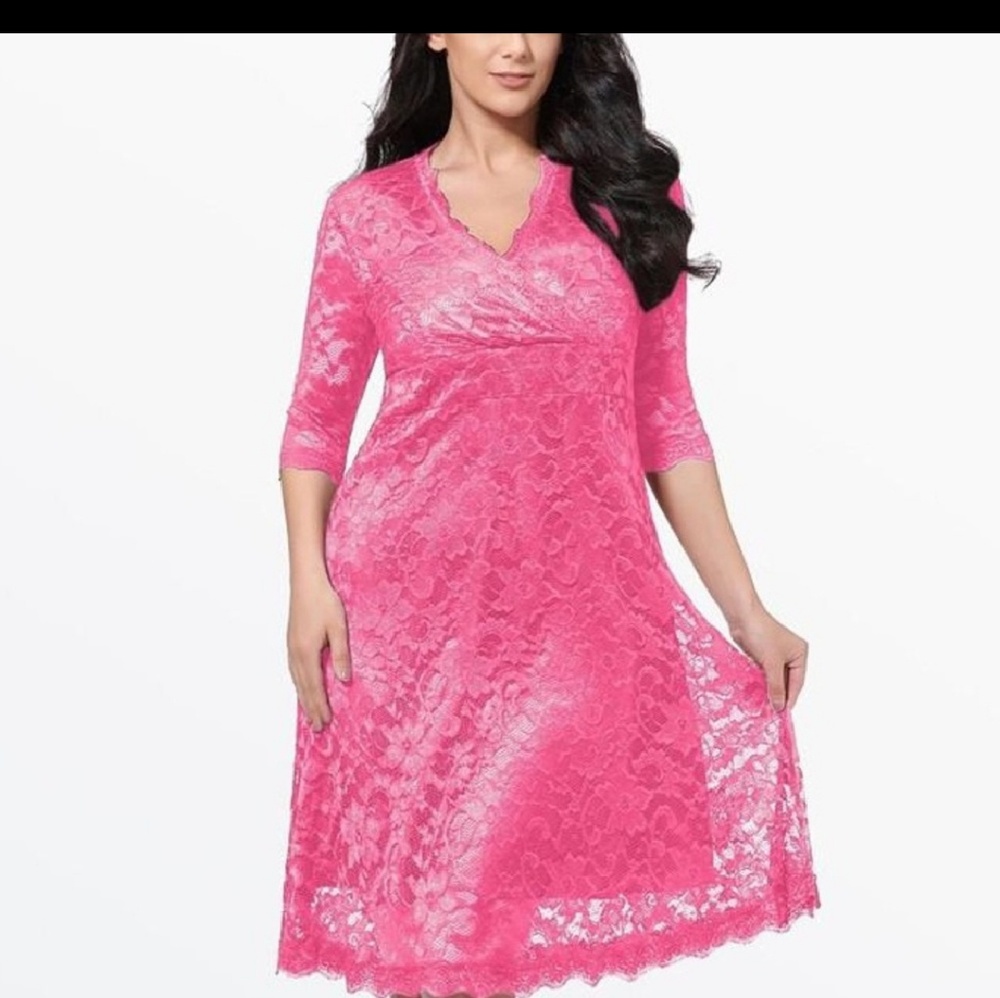 Moda pink dress